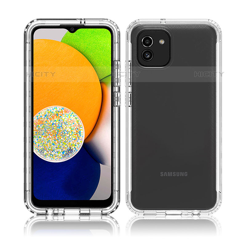 Coque Ultra Fine Transparente Souple Housse Etui 360 Degres Avant et Arriere Degrade ZJ1 pour Samsung Galaxy A03 Plus