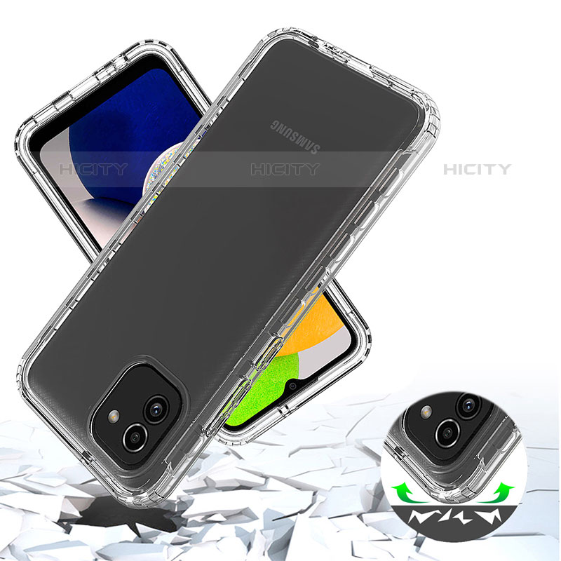 Coque Ultra Fine Transparente Souple Housse Etui 360 Degres Avant et Arriere Degrade ZJ1 pour Samsung Galaxy A03 Plus