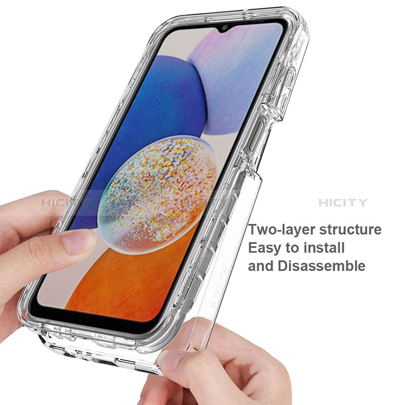 Coque Ultra Fine Transparente Souple Housse Etui 360 Degres Avant et Arriere Degrade ZJ1 pour Samsung Galaxy A15 4G Plus