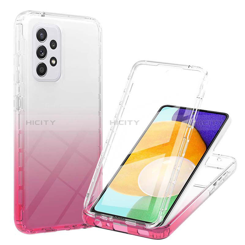 Coque Ultra Fine Transparente Souple Housse Etui 360 Degres Avant et Arriere Degrade ZJ1 pour Samsung Galaxy A52s 5G Plus