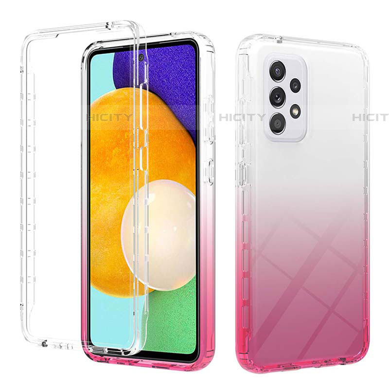 Coque Ultra Fine Transparente Souple Housse Etui 360 Degres Avant et Arriere Degrade ZJ2 pour Samsung Galaxy A52 4G Plus