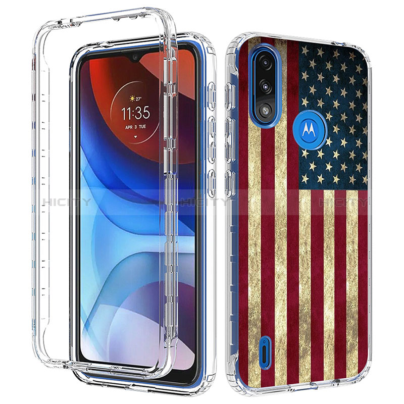 Coque Ultra Fine Transparente Souple Housse Etui 360 Degres Avant et Arriere JX1 pour Motorola Moto E7 Power Mixte Plus