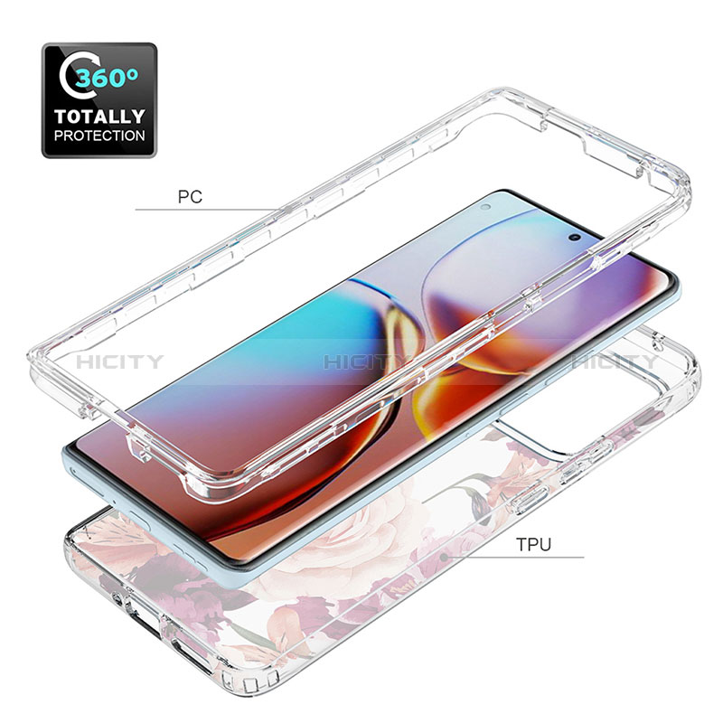 Coque Ultra Fine Transparente Souple Housse Etui 360 Degres Avant et Arriere JX1 pour Motorola Moto Edge 40 Pro 5G Plus