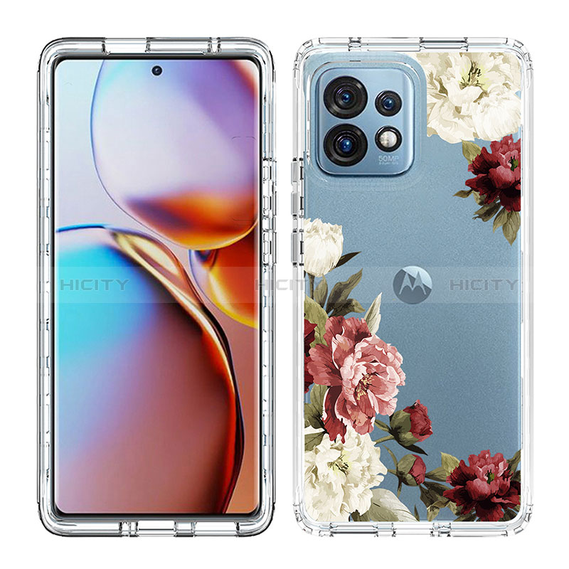 Coque Ultra Fine Transparente Souple Housse Etui 360 Degres Avant et Arriere JX1 pour Motorola Moto Edge 40 Pro 5G Plus