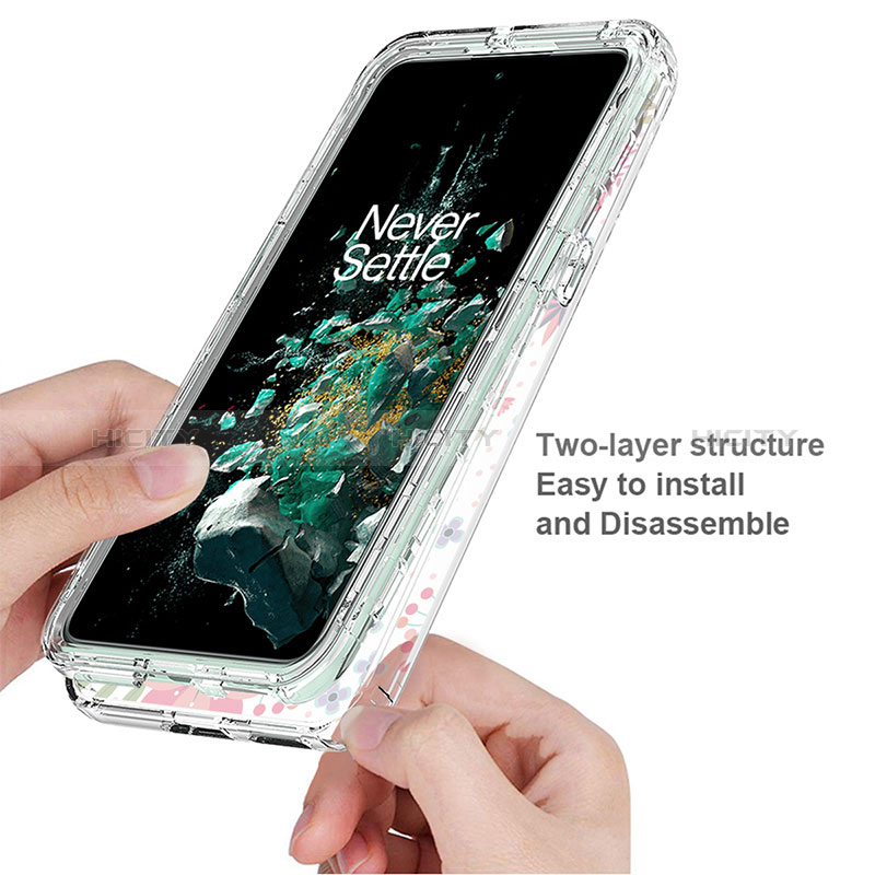 Coque Ultra Fine Transparente Souple Housse Etui 360 Degres Avant et Arriere JX1 pour OnePlus 10T 5G Plus