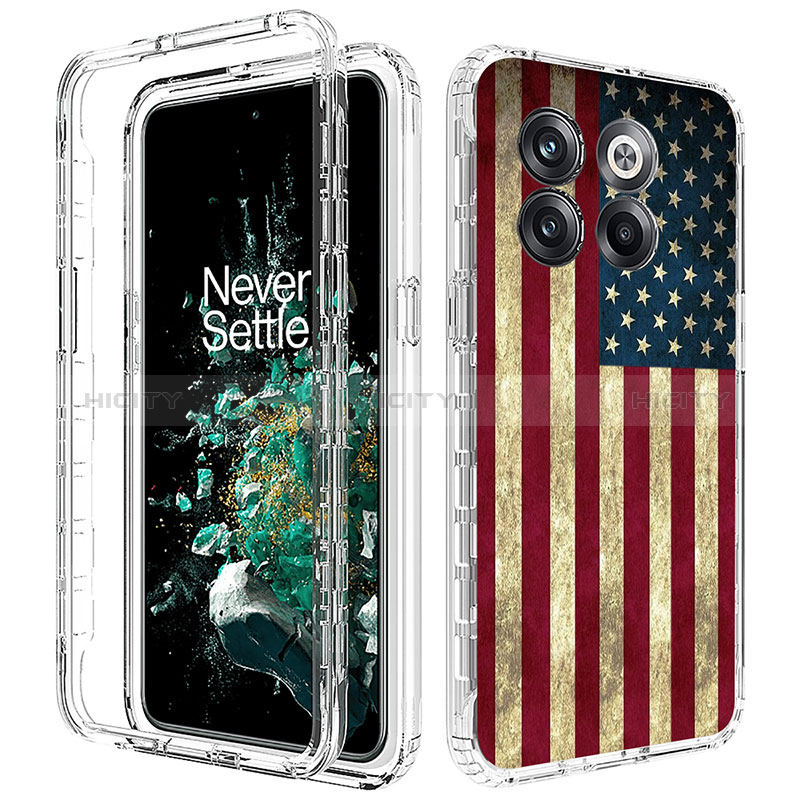 Coque Ultra Fine Transparente Souple Housse Etui 360 Degres Avant et Arriere JX1 pour OnePlus 10T 5G Plus