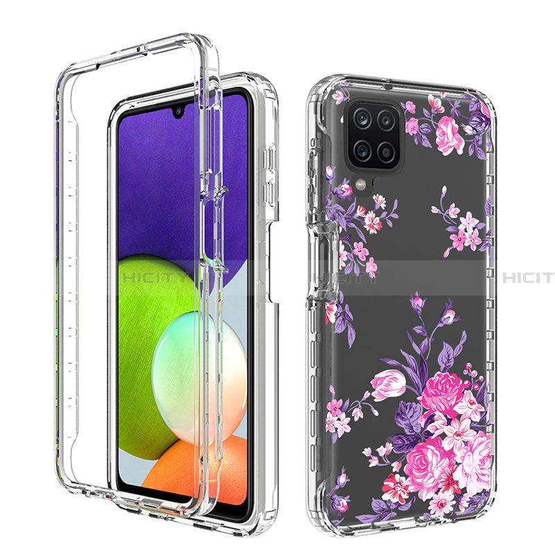 Coque Ultra Fine Transparente Souple Housse Etui 360 Degres Avant et Arriere JX1 pour Samsung Galaxy A22 4G Plus