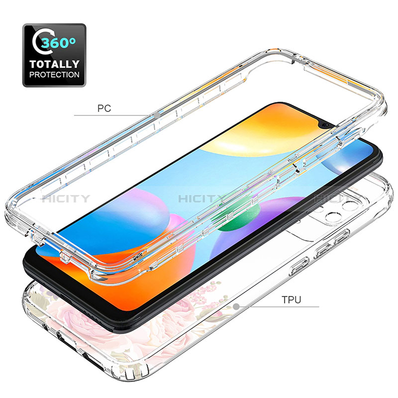 Coque Ultra Fine Transparente Souple Housse Etui 360 Degres Avant et Arriere JX1 pour Xiaomi Redmi 10 India Plus