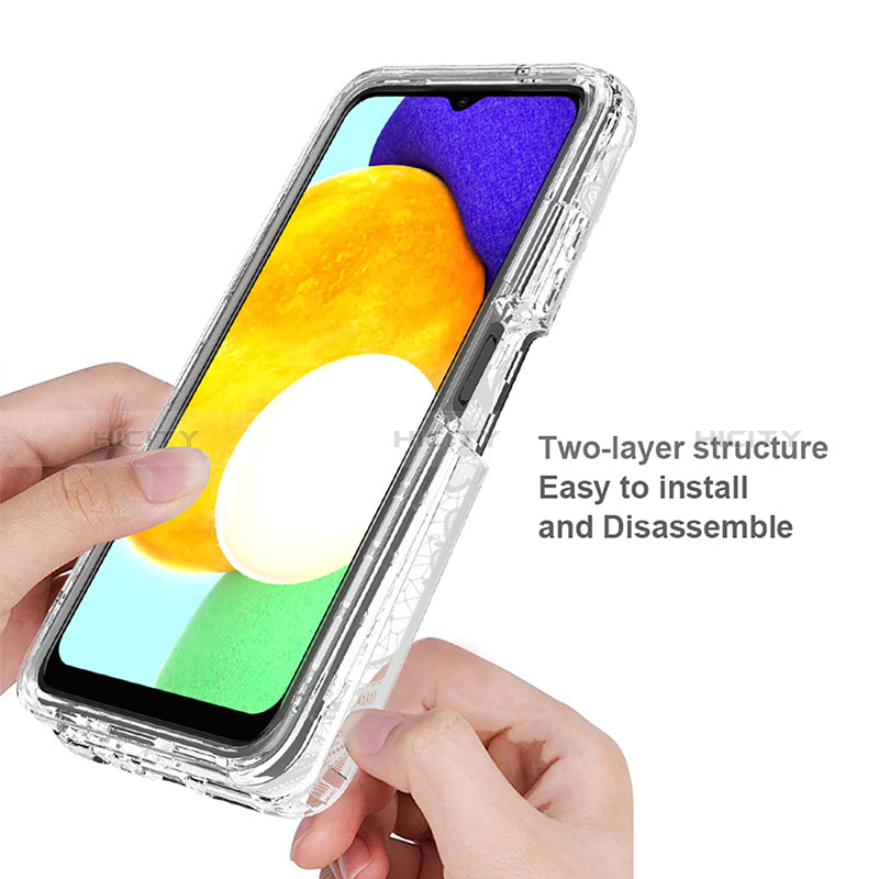 Coque Ultra Fine Transparente Souple Housse Etui 360 Degres Avant et Arriere JX4 pour Samsung Galaxy A02s Plus