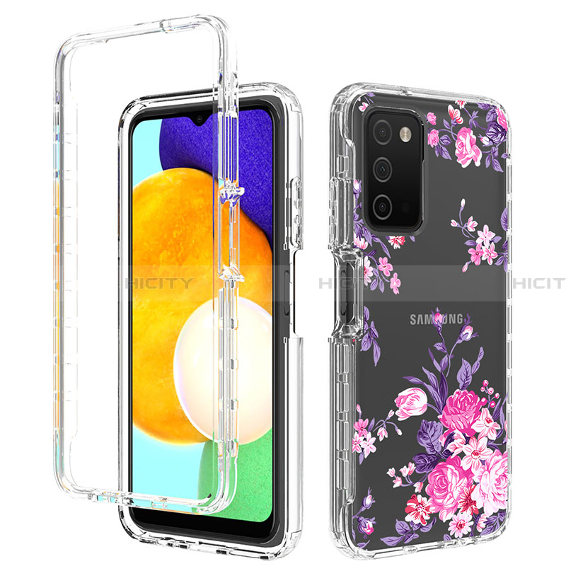 Coque Ultra Fine Transparente Souple Housse Etui 360 Degres Avant et Arriere JX4 pour Samsung Galaxy F02S SM-E025F Plus