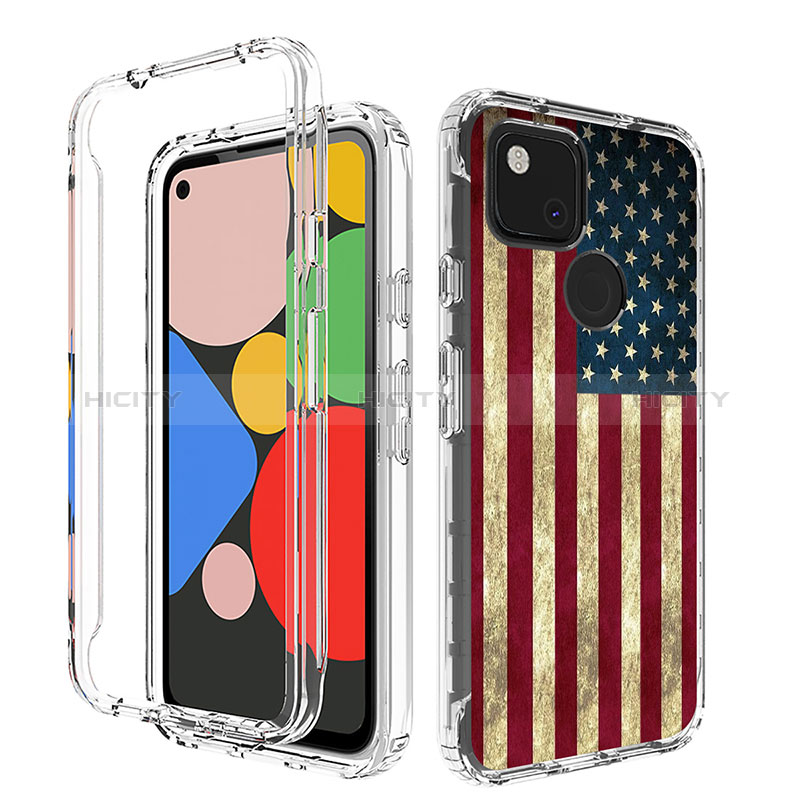 Coque Ultra Fine Transparente Souple Housse Etui 360 Degres Avant et Arriere pour Google Pixel 4a Mixte Plus