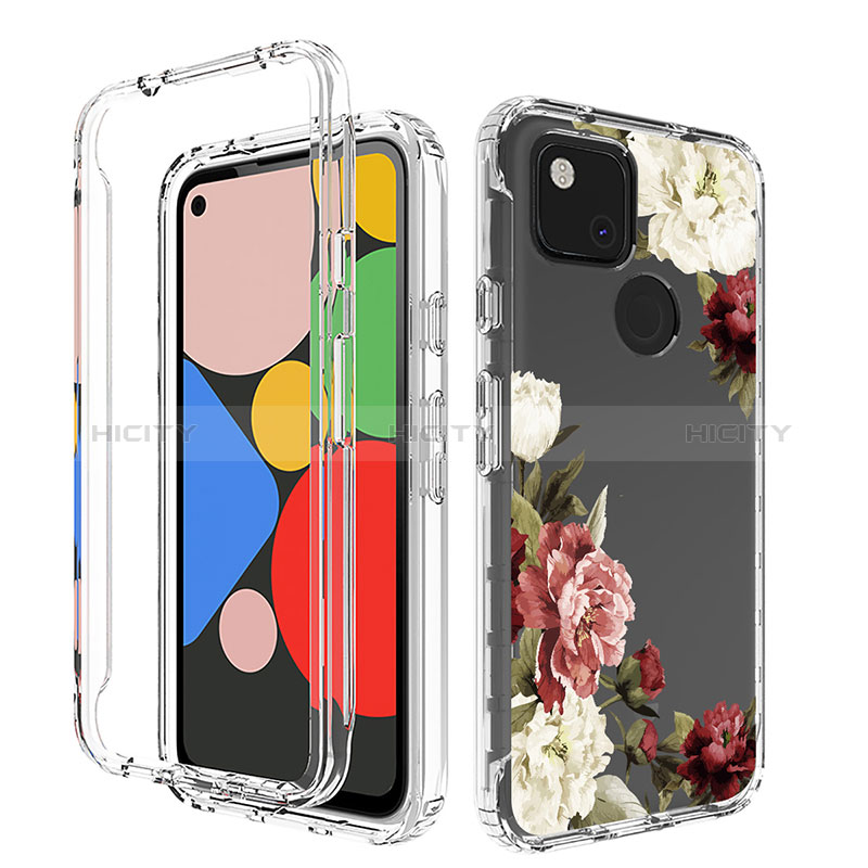 Coque Ultra Fine Transparente Souple Housse Etui 360 Degres Avant et Arriere pour Google Pixel 4a Plus