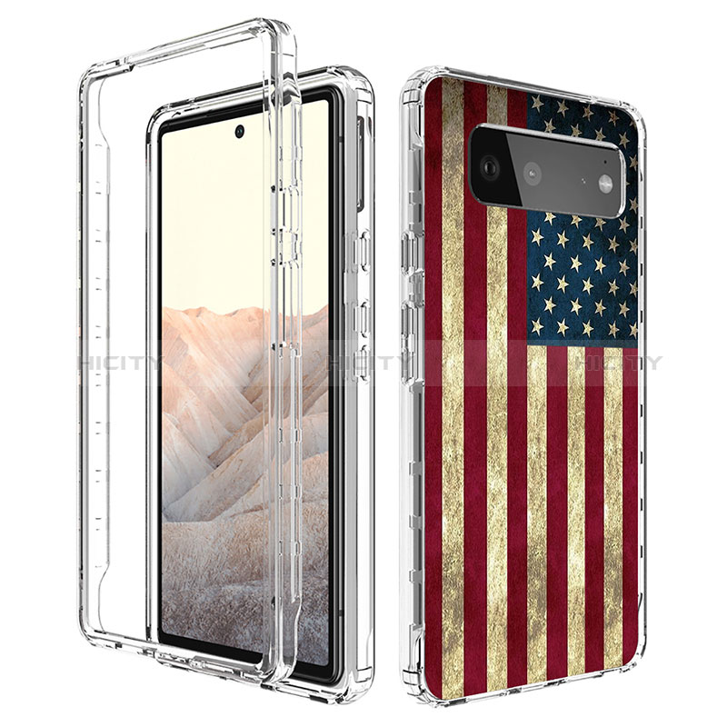 Coque Ultra Fine Transparente Souple Housse Etui 360 Degres Avant et Arriere pour Google Pixel 6 5G Mixte Plus