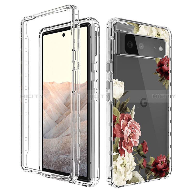 Coque Ultra Fine Transparente Souple Housse Etui 360 Degres Avant et Arriere pour Google Pixel 6 5G Plus