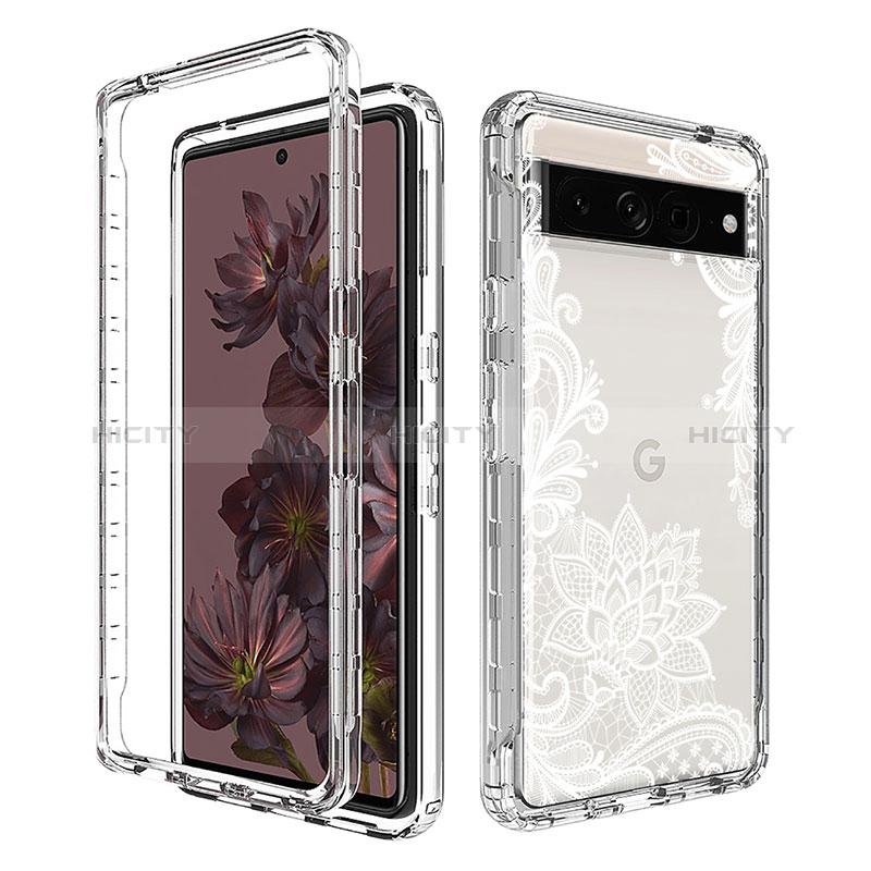 Coque Ultra Fine Transparente Souple Housse Etui 360 Degres Avant et Arriere pour Google Pixel 7 Pro 5G Plus