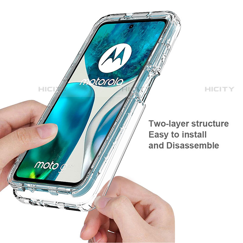 Coque Ultra Fine Transparente Souple Housse Etui 360 Degres Avant et Arriere pour Motorola Moto Edge (2022) 5G Clair Plus