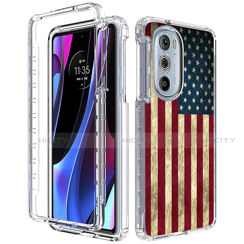 Coque Ultra Fine Transparente Souple Housse Etui 360 Degres Avant et Arriere pour Motorola Moto Edge 30 Pro 5G Mixte Plus