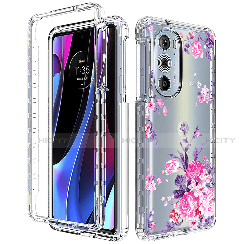 Coque Ultra Fine Transparente Souple Housse Etui 360 Degres Avant et Arriere pour Motorola Moto Edge 30 Pro 5G Plus