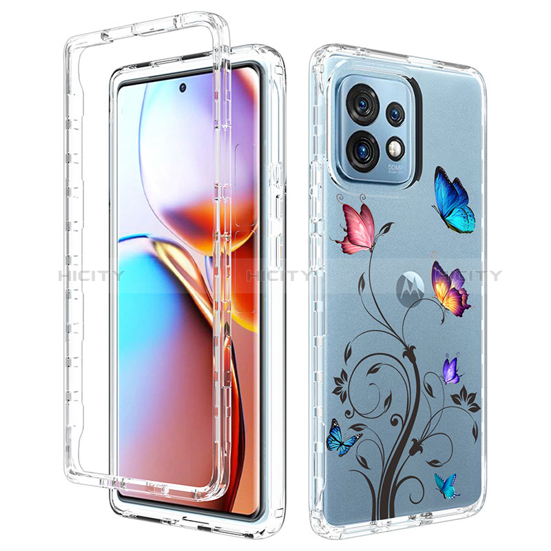 Coque Ultra Fine Transparente Souple Housse Etui 360 Degres Avant et Arriere pour Motorola Moto Edge 40 Pro 5G Plus