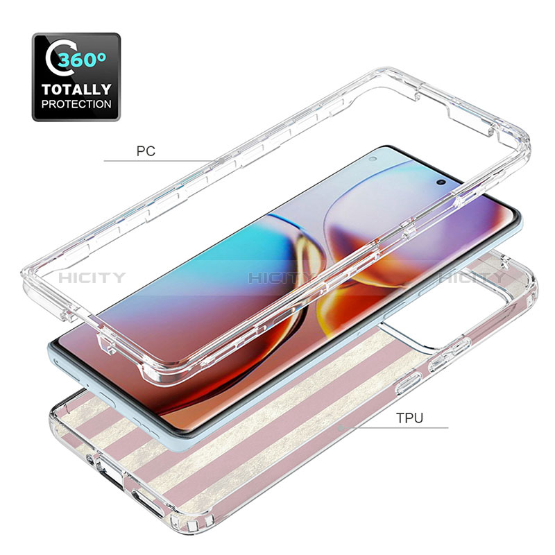 Coque Ultra Fine Transparente Souple Housse Etui 360 Degres Avant et Arriere pour Motorola Moto Edge 40 Pro 5G Plus