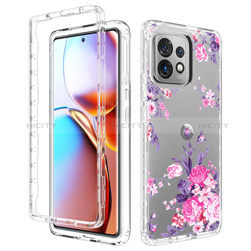 Coque Ultra Fine Transparente Souple Housse Etui 360 Degres Avant et Arriere pour Motorola Moto Edge 40 Pro 5G Plus