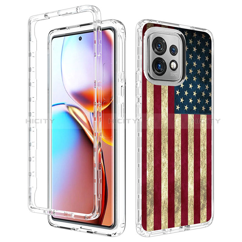 Coque Ultra Fine Transparente Souple Housse Etui 360 Degres Avant et Arriere pour Motorola Moto Edge Plus (2023) 5G Mixte Plus