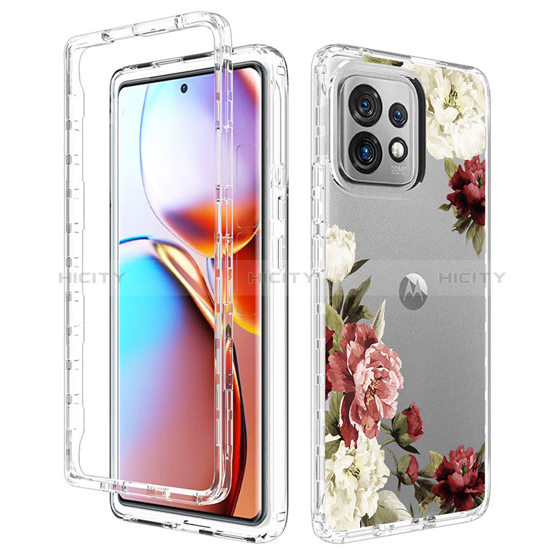 Coque Ultra Fine Transparente Souple Housse Etui 360 Degres Avant et Arriere pour Motorola Moto Edge Plus (2023) 5G Plus