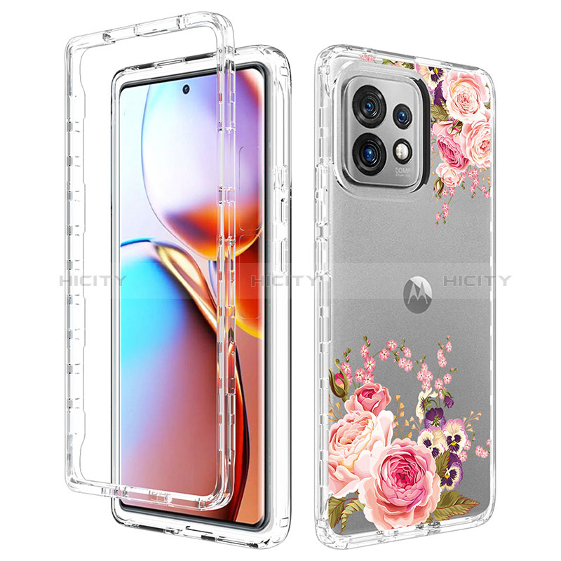 Coque Ultra Fine Transparente Souple Housse Etui 360 Degres Avant et Arriere pour Motorola Moto Edge Plus (2023) 5G Plus