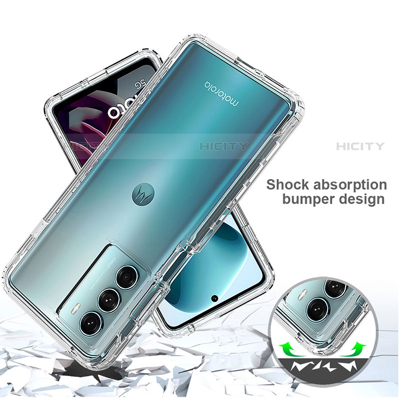 Coque Ultra Fine Transparente Souple Housse Etui 360 Degres Avant et Arriere pour Motorola Moto Edge S30 5G Clair Plus