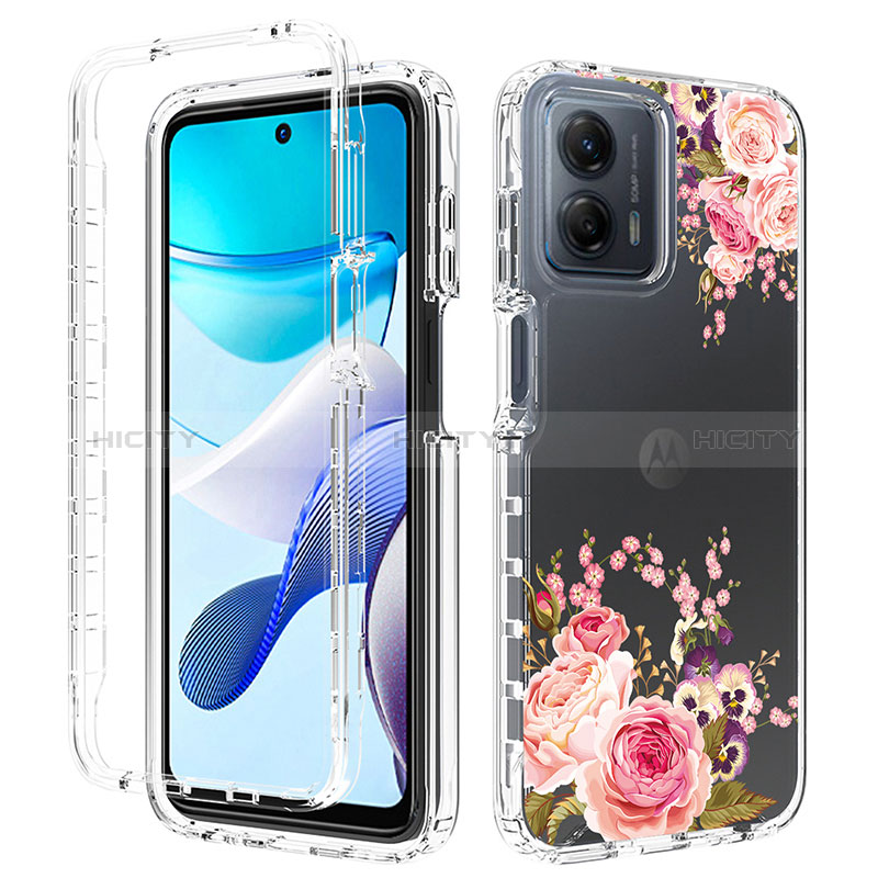 Coque Ultra Fine Transparente Souple Housse Etui 360 Degres Avant et Arriere pour Motorola Moto G 5G (2023) Plus