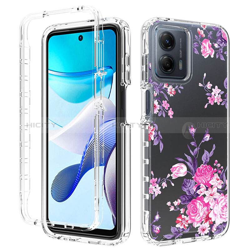 Coque Ultra Fine Transparente Souple Housse Etui 360 Degres Avant et Arriere pour Motorola Moto G 5G (2023) Plus