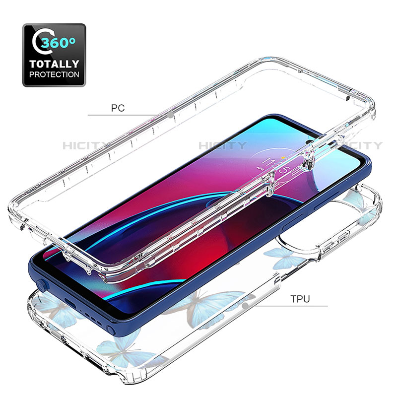 Coque Ultra Fine Transparente Souple Housse Etui 360 Degres Avant et Arriere pour Motorola Moto G Stylus (2022) 4G Plus