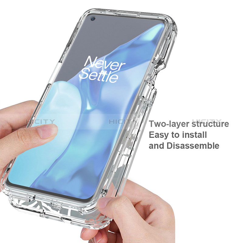 Coque Ultra Fine Transparente Souple Housse Etui 360 Degres Avant et Arriere pour OnePlus 9 Pro 5G Plus