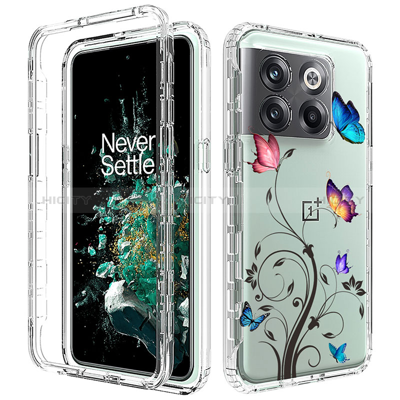 Coque Ultra Fine Transparente Souple Housse Etui 360 Degres Avant et Arriere pour OnePlus Ace Pro 5G Gris Plus