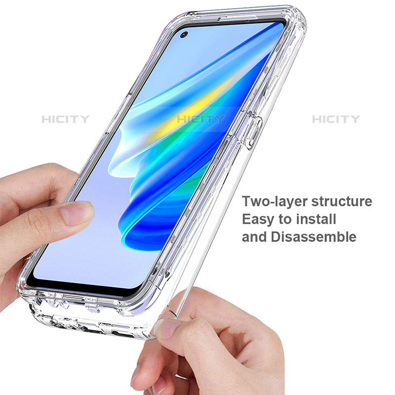 Coque Ultra Fine Transparente Souple Housse Etui 360 Degres Avant et Arriere pour Oppo Reno6 Lite Clair Plus