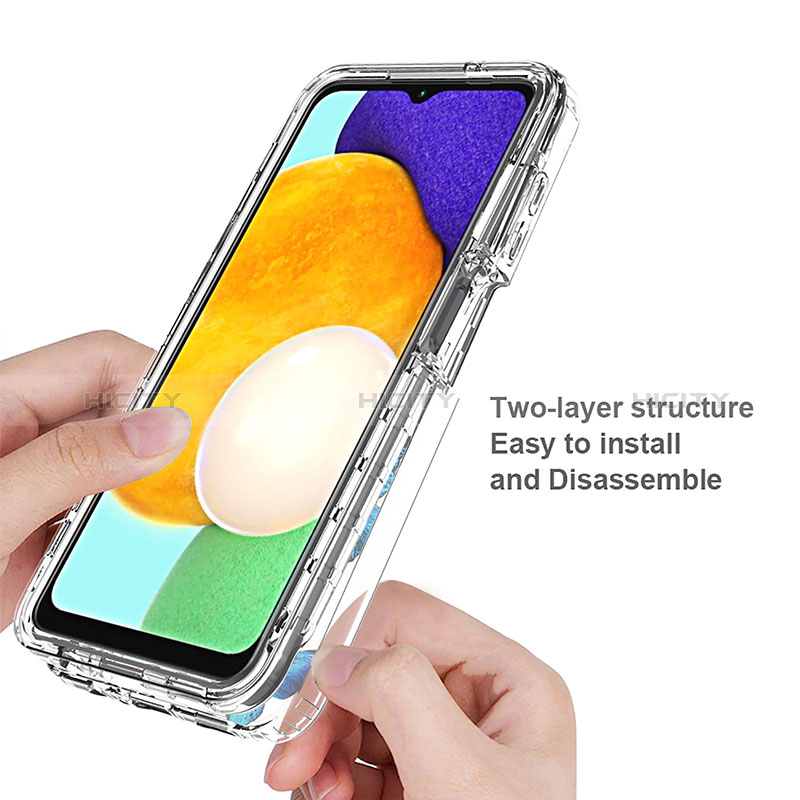 Coque Ultra Fine Transparente Souple Housse Etui 360 Degres Avant et Arriere pour Samsung Galaxy A04s Plus