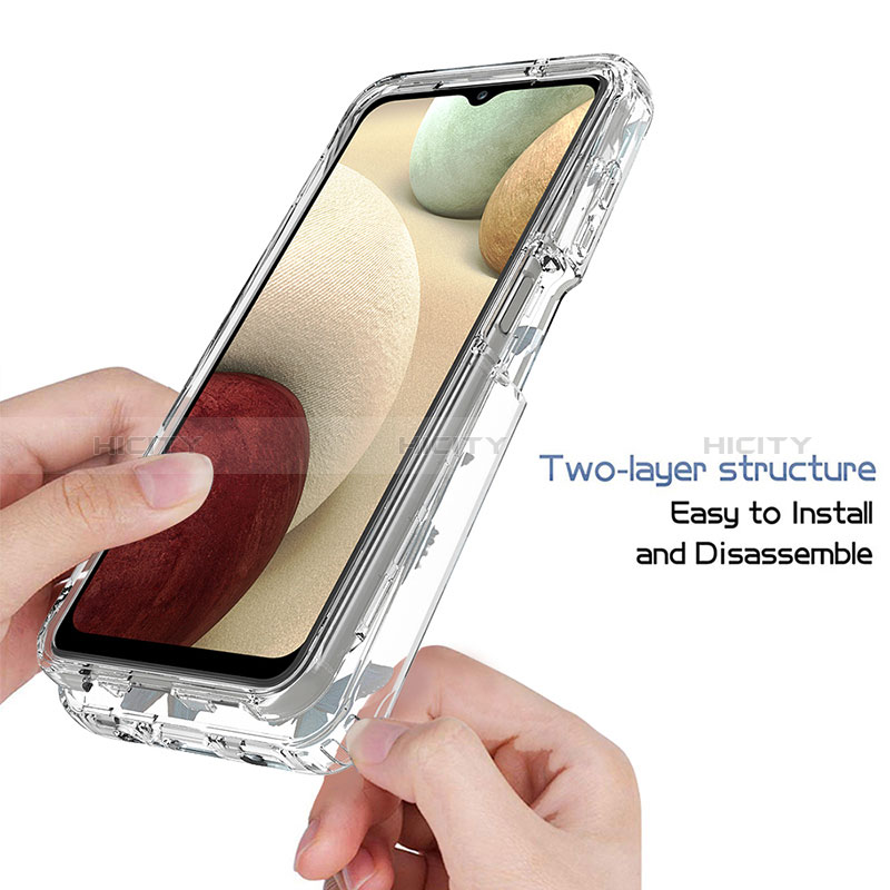 Coque Ultra Fine Transparente Souple Housse Etui 360 Degres Avant et Arriere pour Samsung Galaxy A12 5G Plus