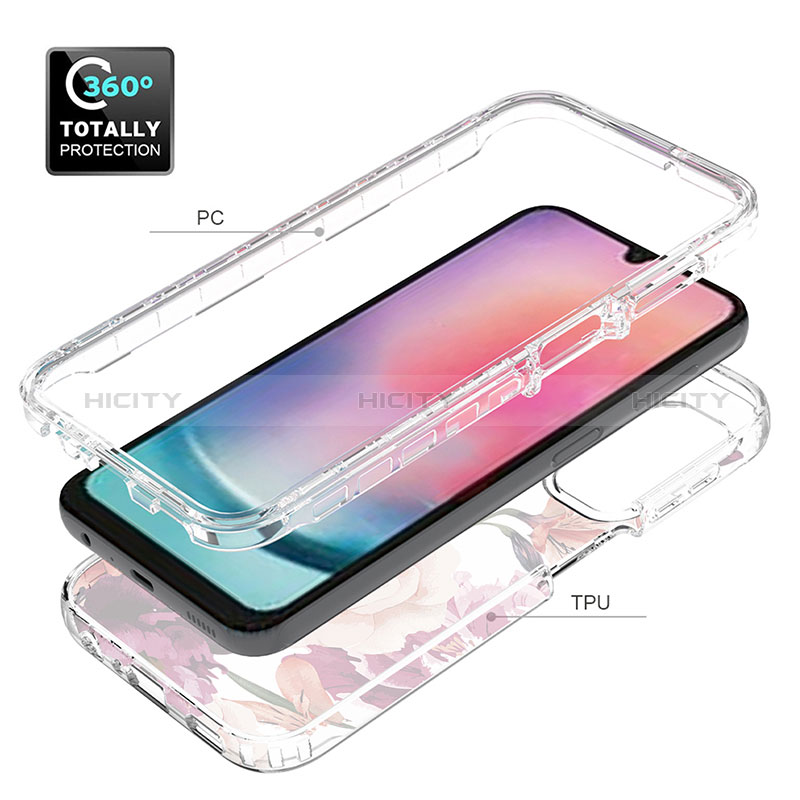 Coque Ultra Fine Transparente Souple Housse Etui 360 Degres Avant et Arriere pour Samsung Galaxy A24 4G Plus