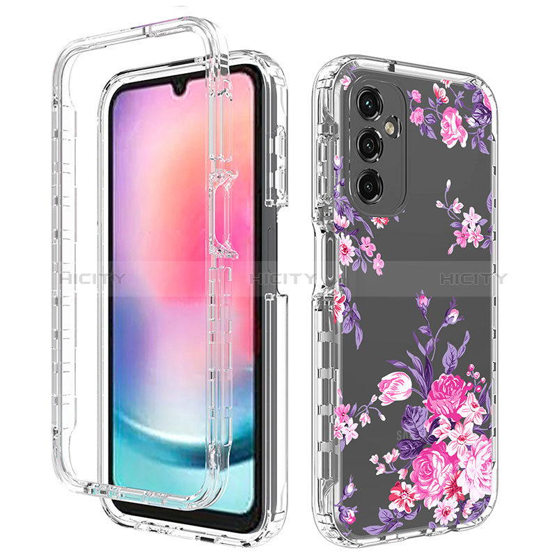 Coque Ultra Fine Transparente Souple Housse Etui 360 Degres Avant et Arriere pour Samsung Galaxy A24 4G Plus