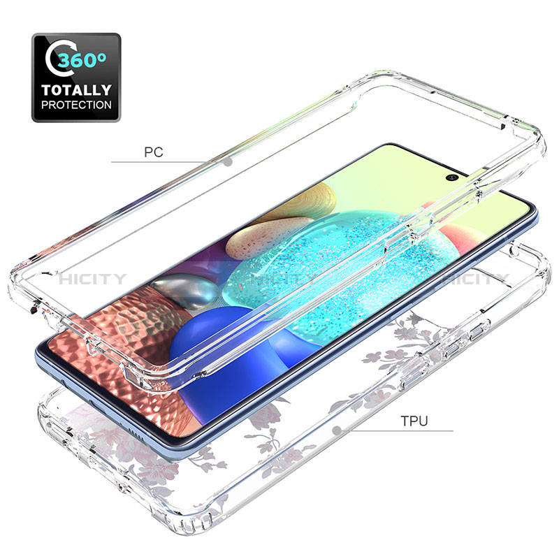 Coque Ultra Fine Transparente Souple Housse Etui 360 Degres Avant et Arriere pour Samsung Galaxy A71 4G A715 Plus