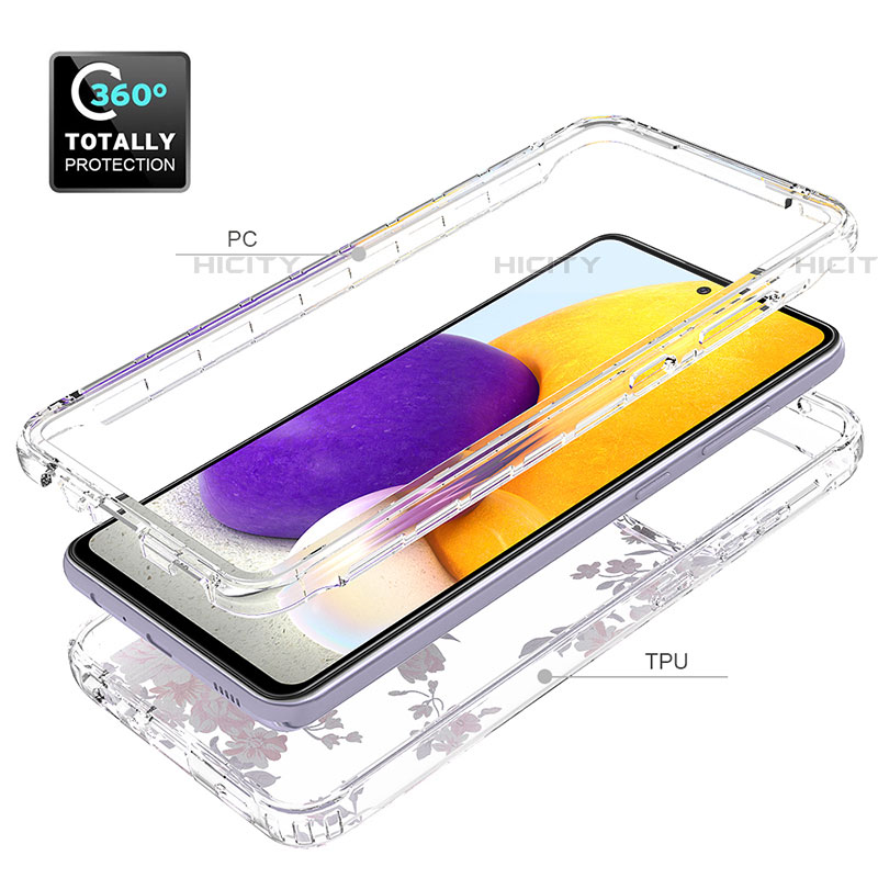 Coque Ultra Fine Transparente Souple Housse Etui 360 Degres Avant et Arriere pour Samsung Galaxy A72 4G Plus