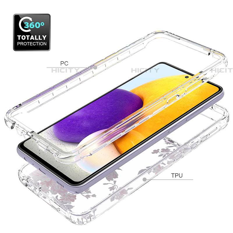 Coque Ultra Fine Transparente Souple Housse Etui 360 Degres Avant et Arriere pour Samsung Galaxy A72 5G Plus