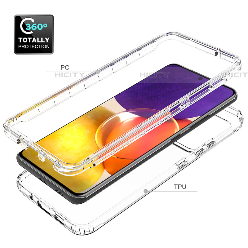 Coque Ultra Fine Transparente Souple Housse Etui 360 Degres Avant et Arriere pour Samsung Galaxy F54 5G Clair Plus