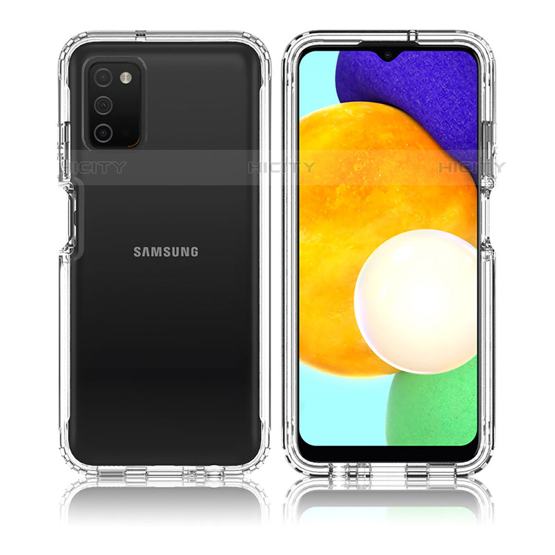 Coque Ultra Fine Transparente Souple Housse Etui 360 Degres Avant et Arriere pour Samsung Galaxy M02s Clair Plus