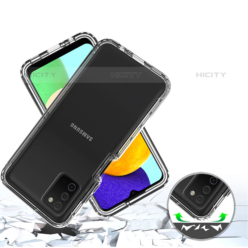 Coque Ultra Fine Transparente Souple Housse Etui 360 Degres Avant et Arriere pour Samsung Galaxy M02s Clair Plus