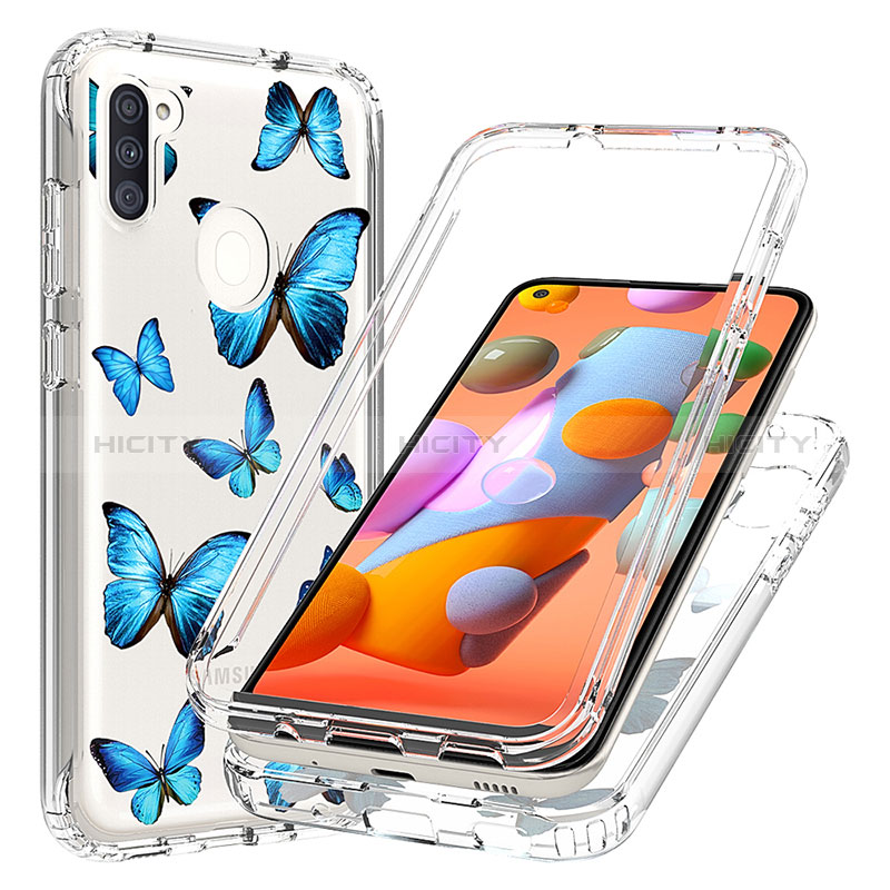 Coque Ultra Fine Transparente Souple Housse Etui 360 Degres Avant et Arriere pour Samsung Galaxy M11 Plus