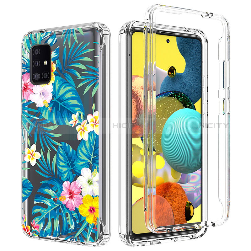 Coque Ultra Fine Transparente Souple Housse Etui 360 Degres Avant et Arriere pour Samsung Galaxy M40S Bleu Ciel Plus