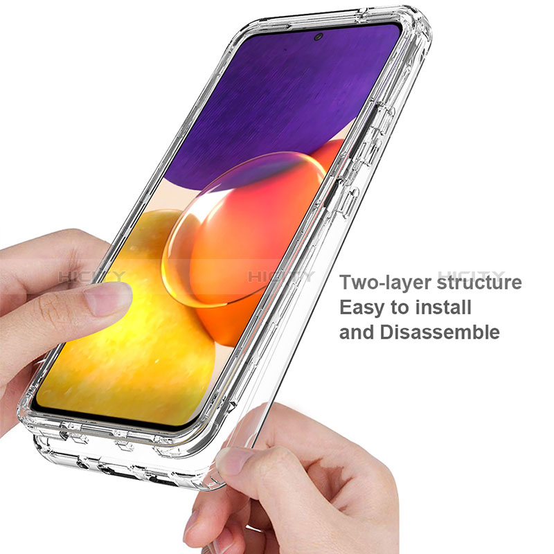 Coque Ultra Fine Transparente Souple Housse Etui 360 Degres Avant et Arriere pour Samsung Galaxy Quantum2 5G Clair Plus