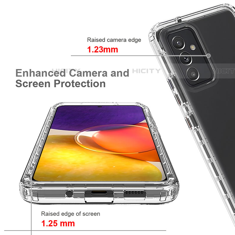 Coque Ultra Fine Transparente Souple Housse Etui 360 Degres Avant et Arriere pour Samsung Galaxy Quantum4 5G Clair Plus