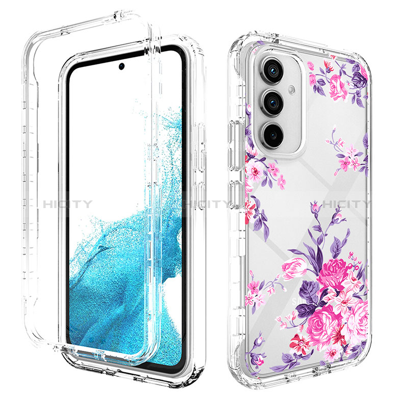 Coque Ultra Fine Transparente Souple Housse Etui 360 Degres Avant et Arriere pour Samsung Galaxy Quantum4 5G Or Rose Plus